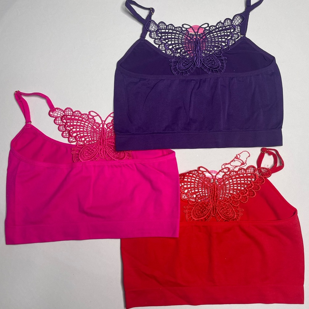 3pack girls bralettes